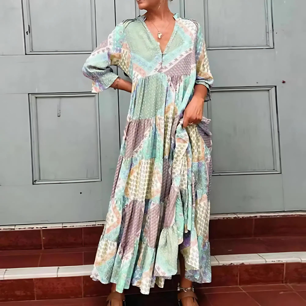 Florentina - Robe Imprimée Élégante