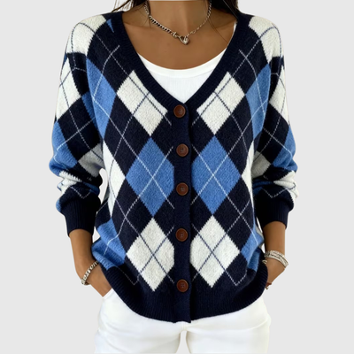 Cardigan en Maille Confortable Boutonné