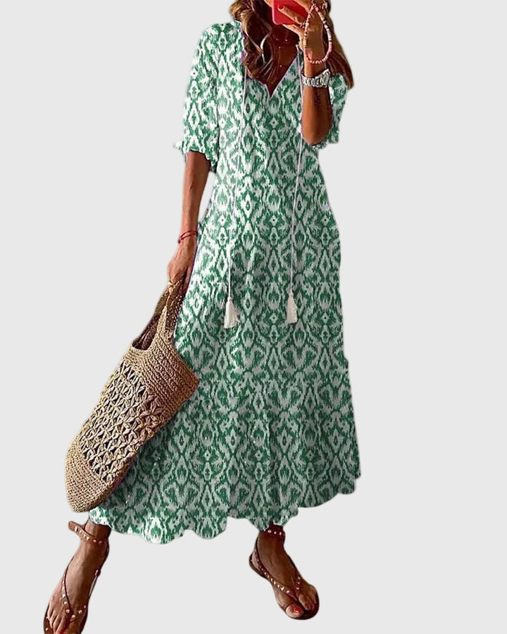 Amalia | Robe Maxi d'Été Vintage Boho