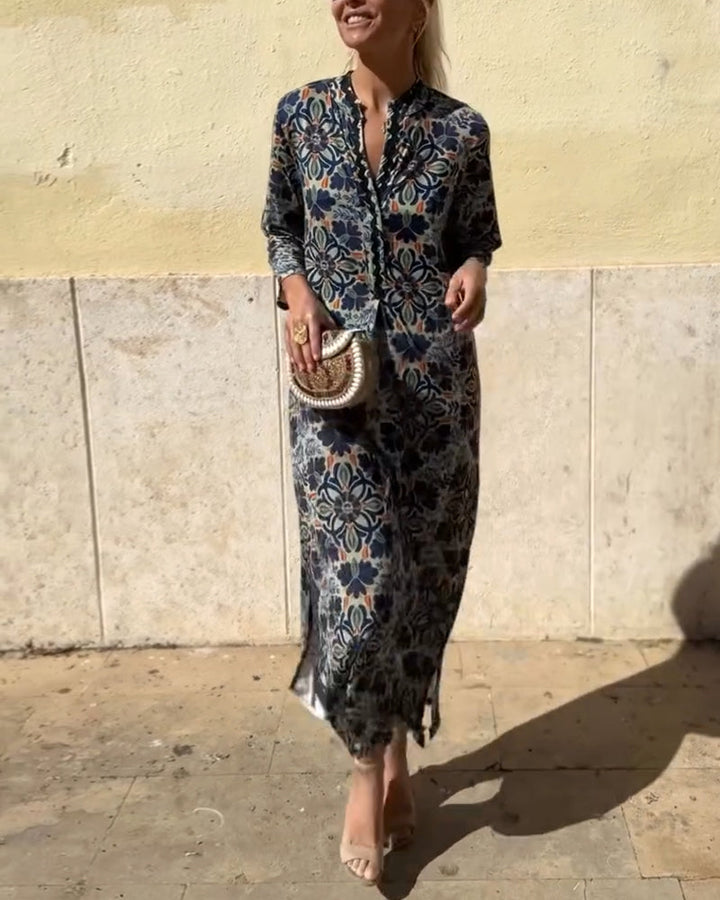 Robe à imprimé mode rétro