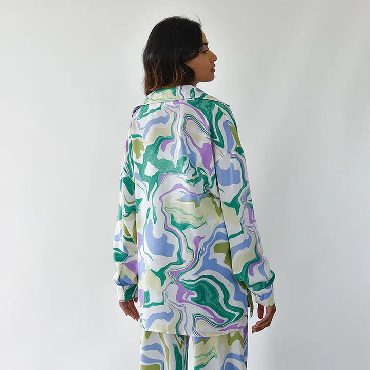 Zyra - Ensemble Imprimé Tourbillon Audacieux