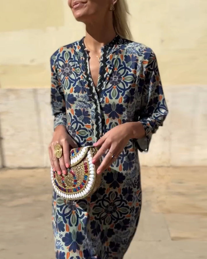 Robe à imprimé mode rétro