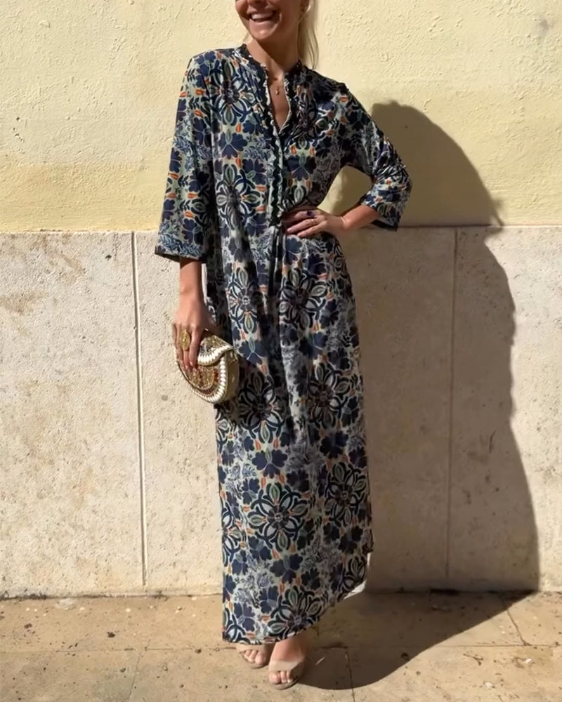 Robe à imprimé mode rétro