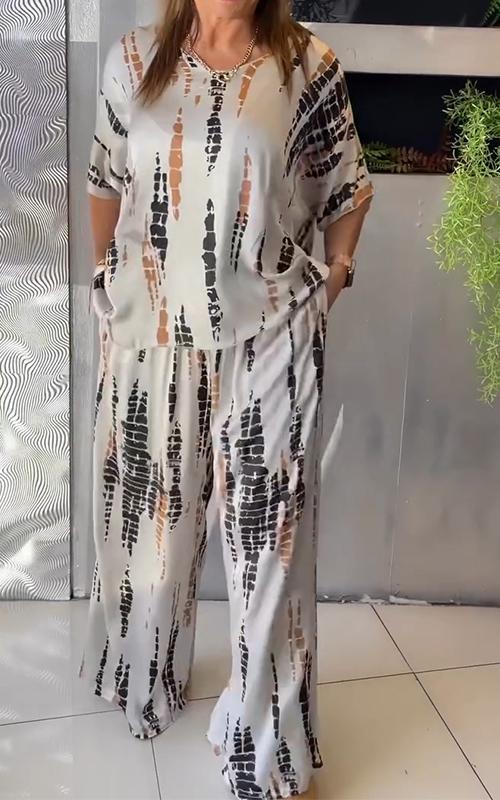 Marie - Ensemble Imprimé Décontracté